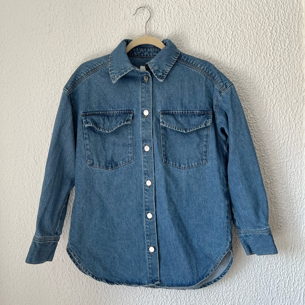 H&M Blue Denim Jacket Size XS